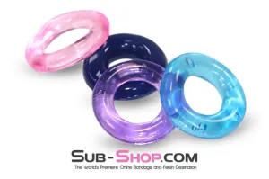 1685M      Assorted Colors and Styles Super Stretch Cock Ring - Secret Offer