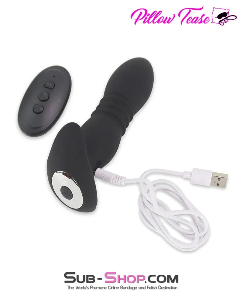 1690M      7 Thrusting   7 Vibrating Functions Rechargeable Remote Control Anal Vibrator
