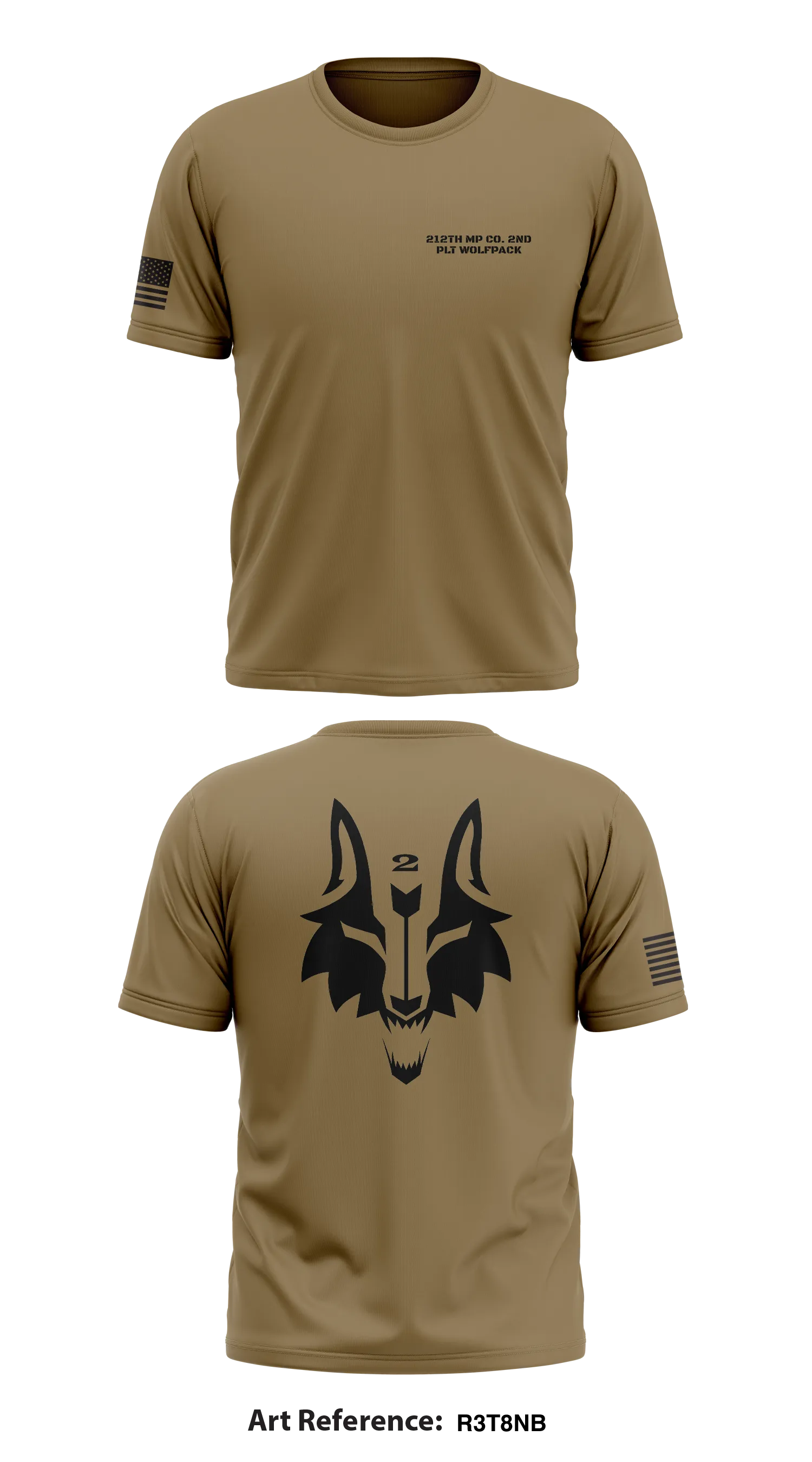 212th MP Co. 2nd PLT Wolf Pack  Store 1 Core Men's SS Performance Tee - R3t8NB