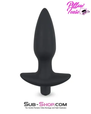 3496M      <b>BOGO!</b> Booster Rocket Big Black Silicone Vibrating Anal Plug