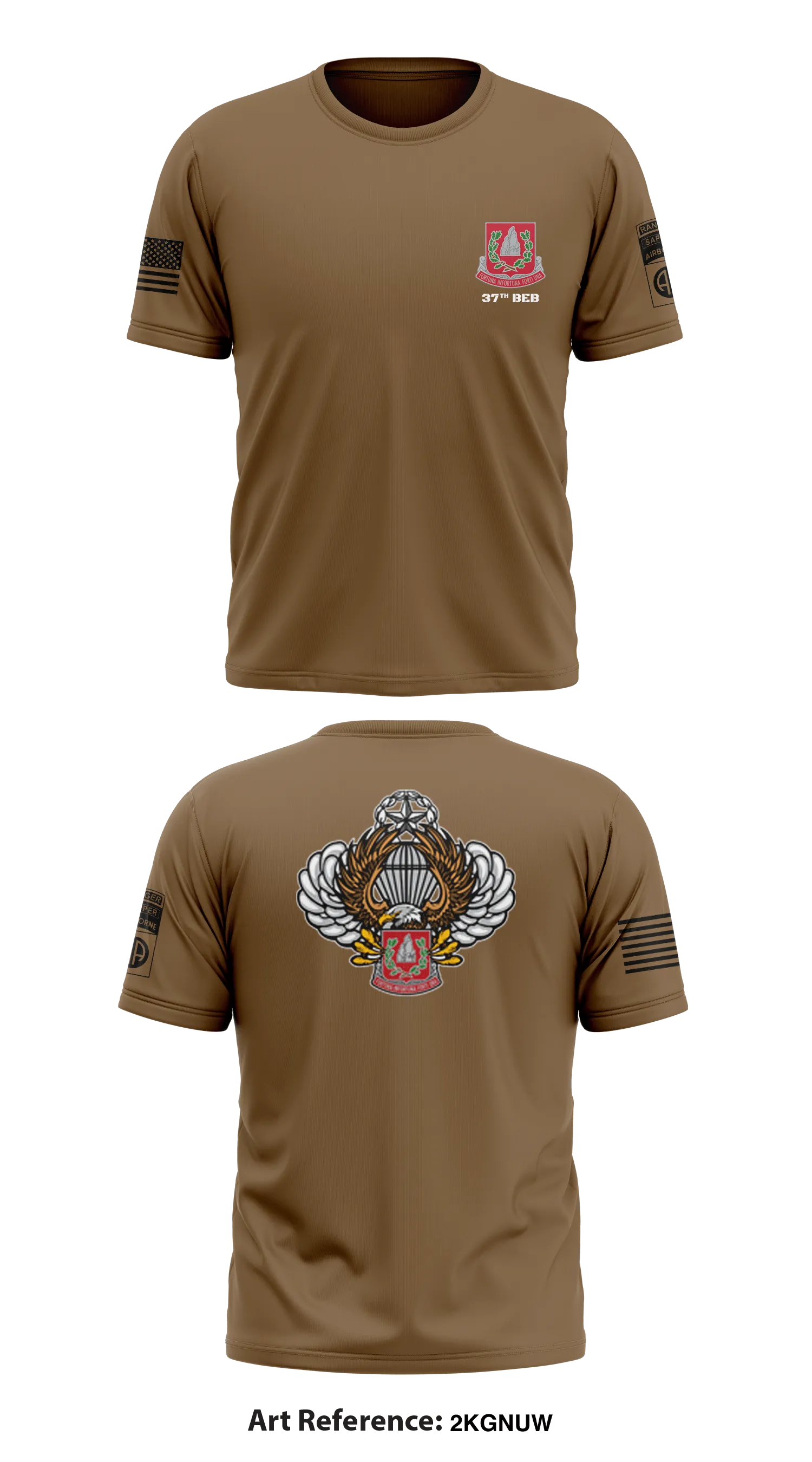 37th BEB1 Core Men's SS Performance Tee - 2KGNuW