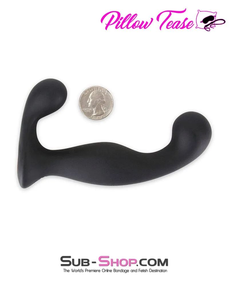 7145M      18 Function Rechargeable Wireless Remote Control Black Silicone Waterproof Prostate Massager