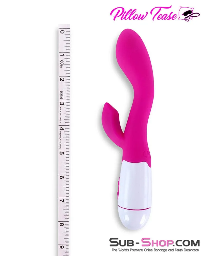 7189M      30 Function Pink Silicone Rabbit Waterproof Vibrator