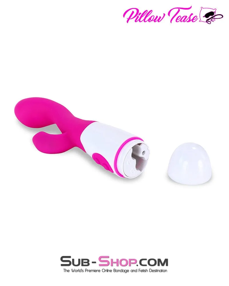 7189M      30 Function Pink Silicone Rabbit Waterproof Vibrator