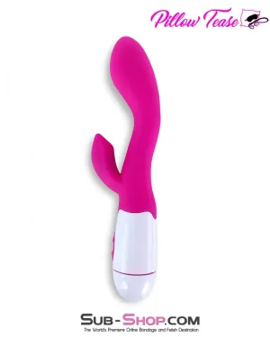 7189M      30 Function Pink Silicone Rabbit Waterproof Vibrator