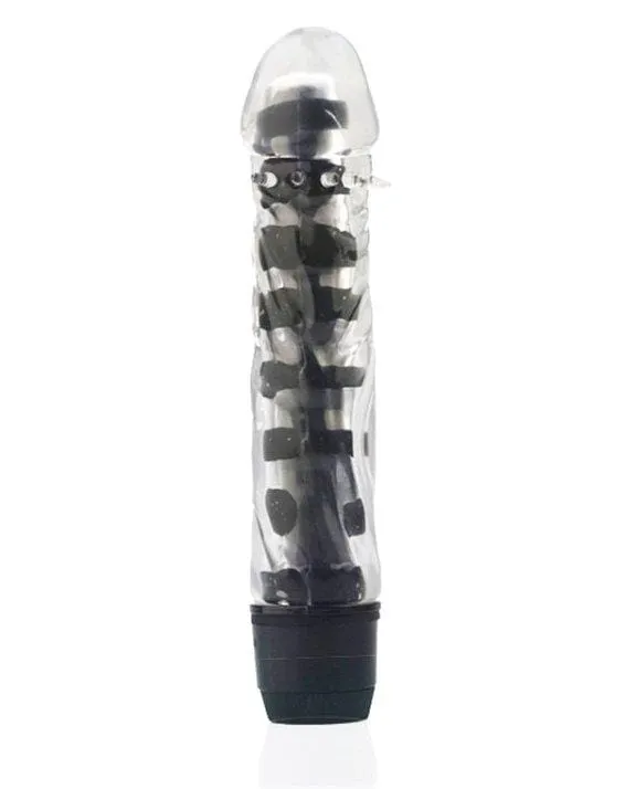 7212M      Jelly Tickler Head Vibrating Dildo - LAST CHANCE - Final Closeout!