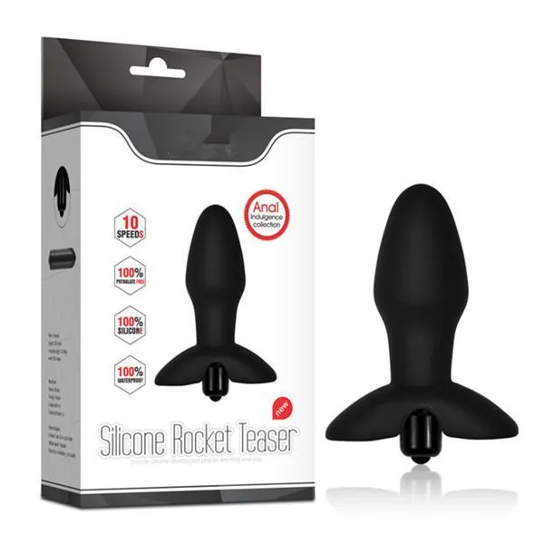 7263AC      Silicone Rocket Teaser Vibrating Anal Plug - LAST CHANCE - Final Closeout!