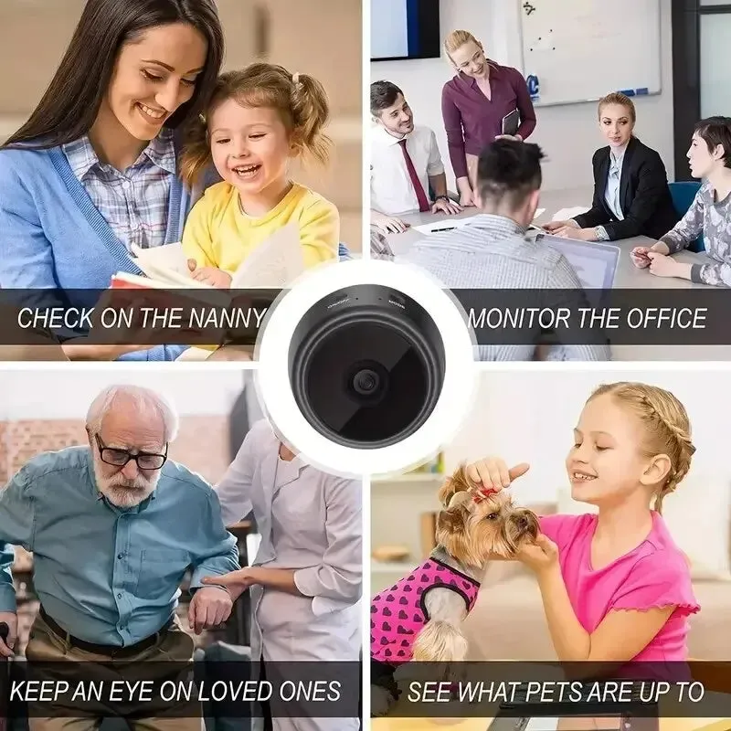 A9 Mini Camera HD 720P Intelligent Home Security IP WiFi Camera Monitor Mobile Remote Camera Mobile Remote Application