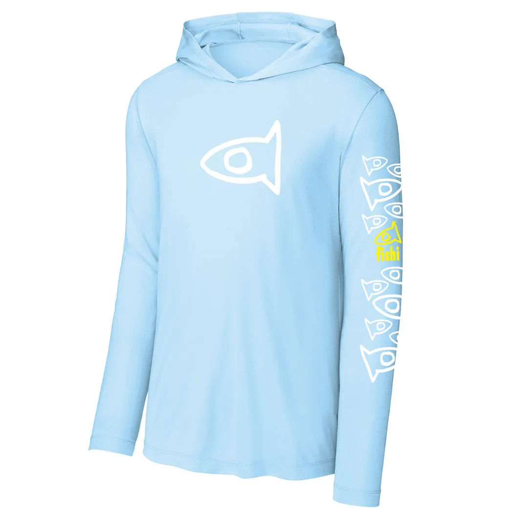 Adult Hood Swim 50UPF - Light Blue