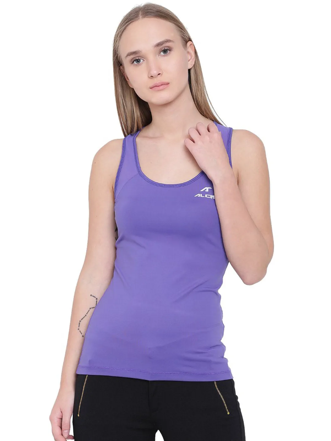 Alcis Women Purple Tank Top