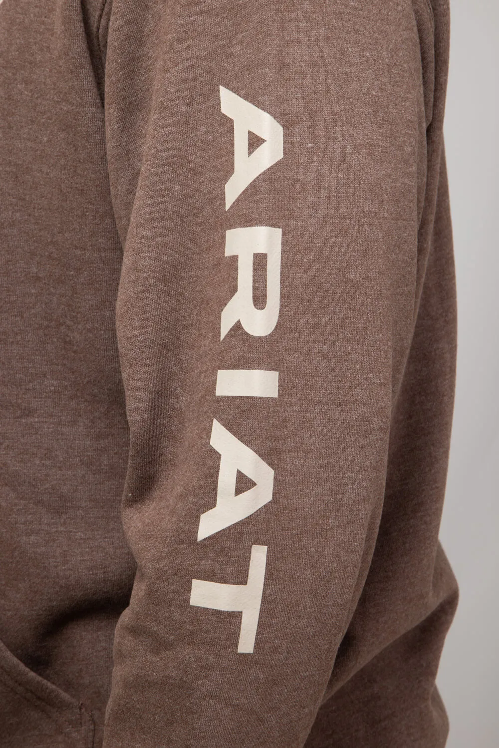 Ariat Logo Hoodie for Men in Chestnut | 10052769-CHESTNUT