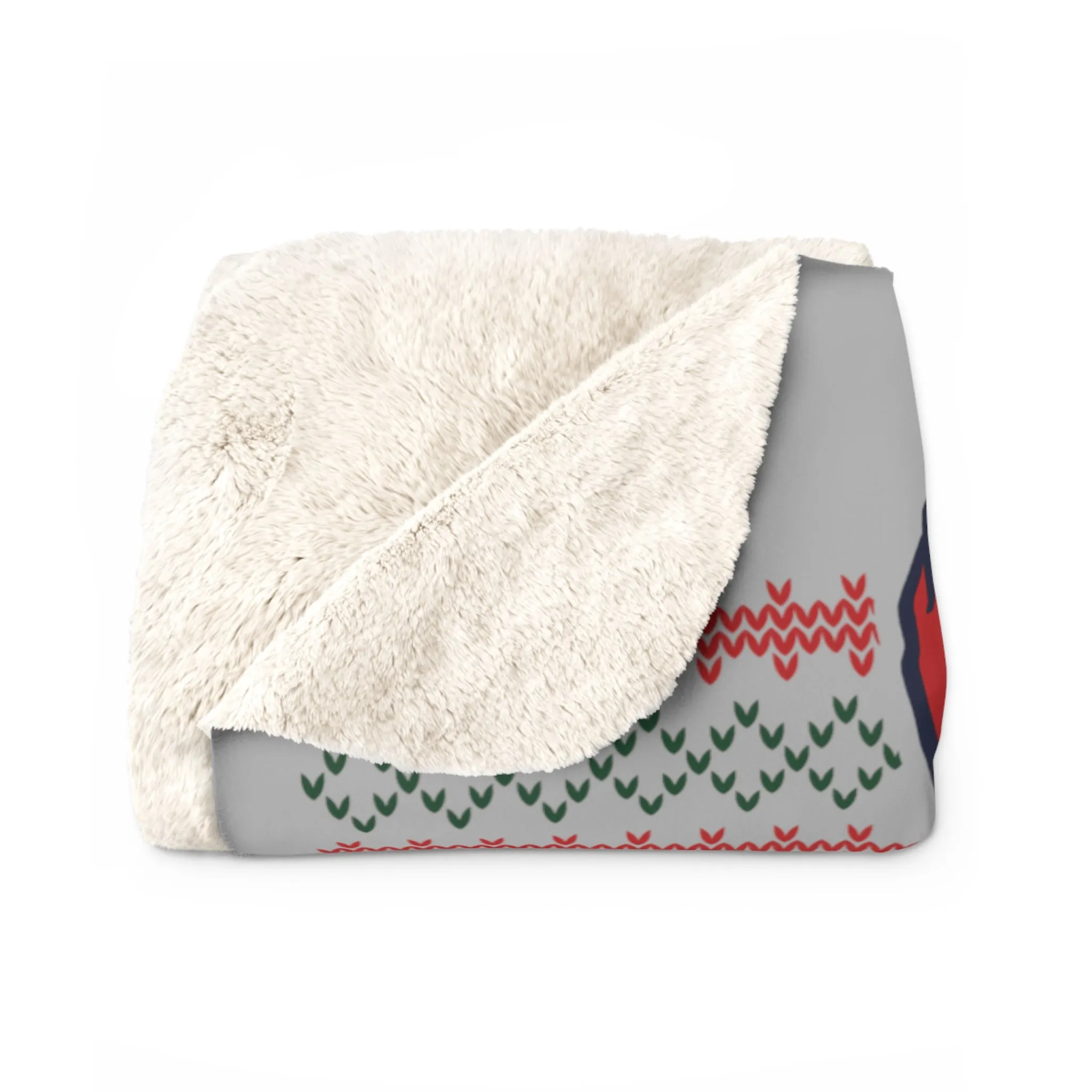 Belichick Is Coming To Town Holiday Sherpa Fleece Blanket
