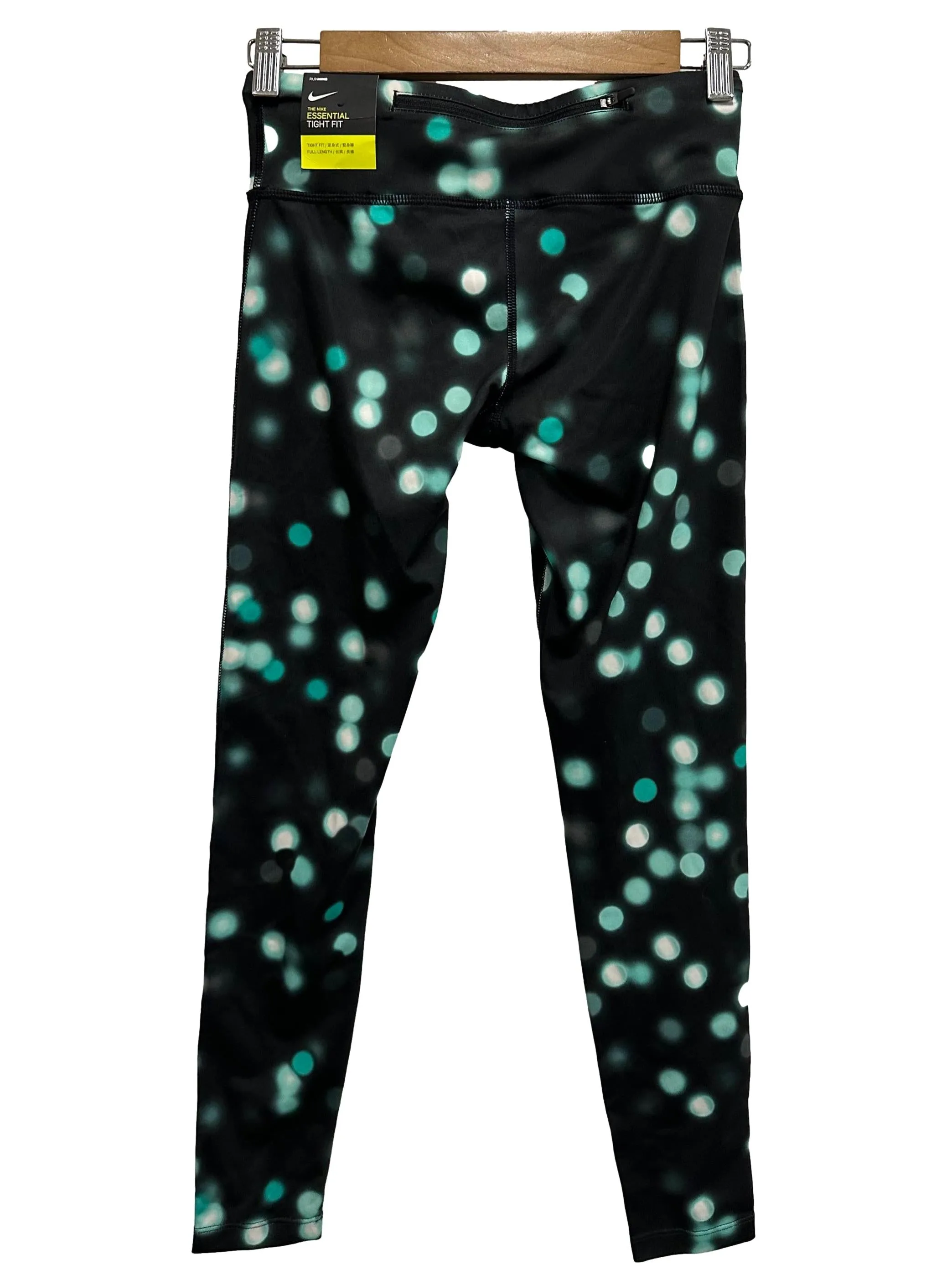 Black Green Printed Leggings