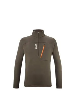 Bluza w góry męska MILLET M Seneca Fleece Po Zip brązowa
