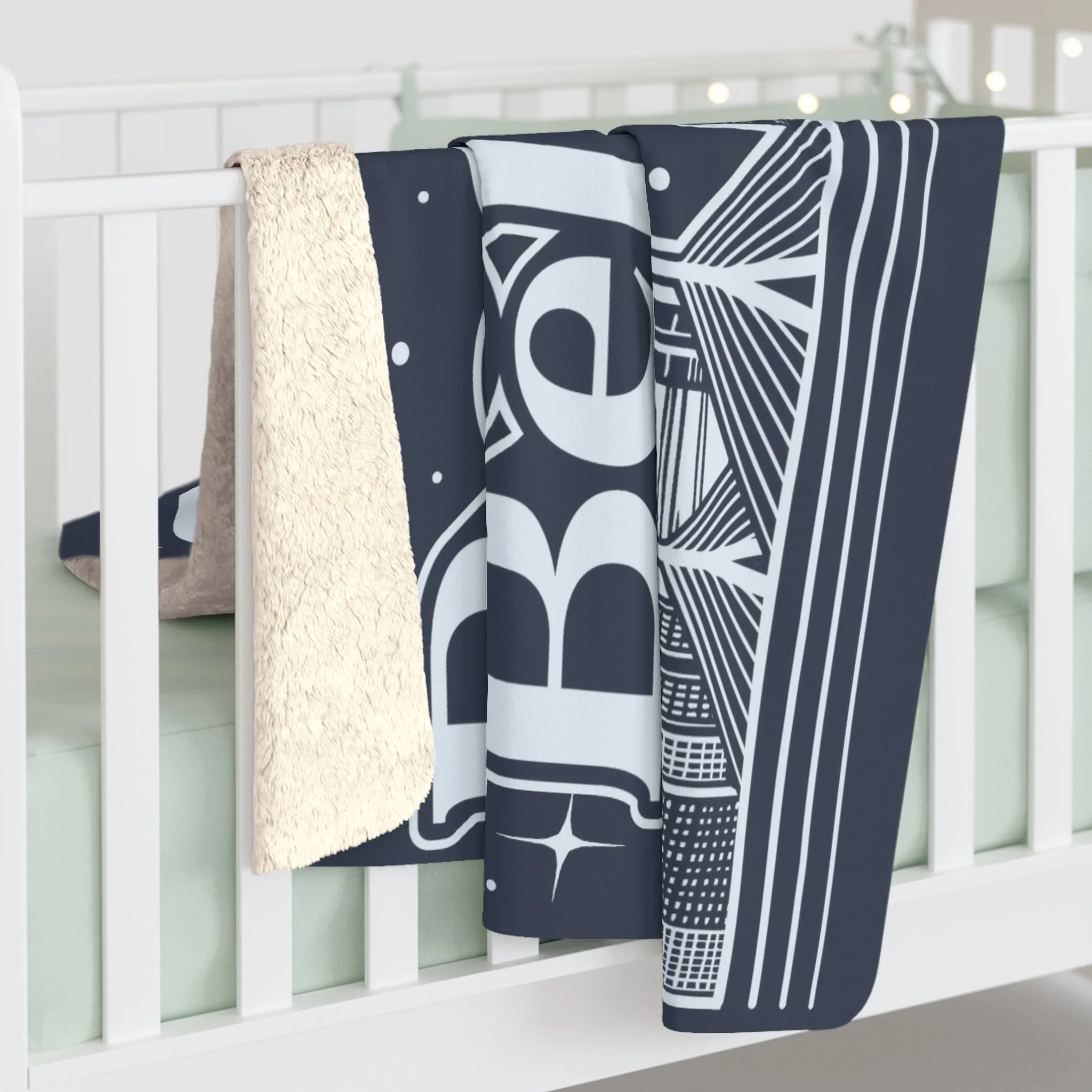 Boston Believah Holiday Sherpa Fleece Blanket