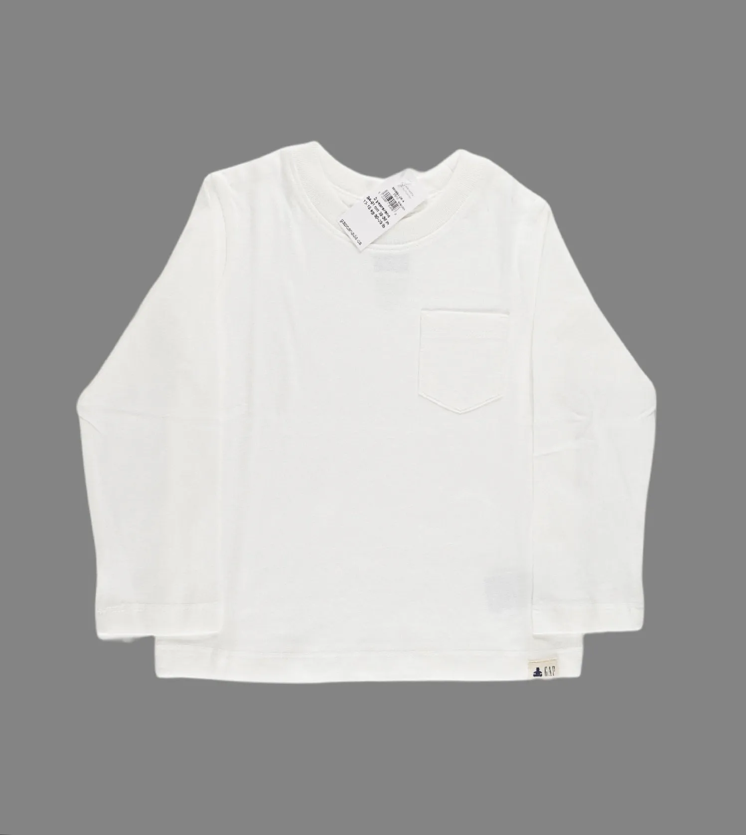 BOY SIZE 2 YEARS - Baby GAP, White Cotton T-Shirt NWT B3