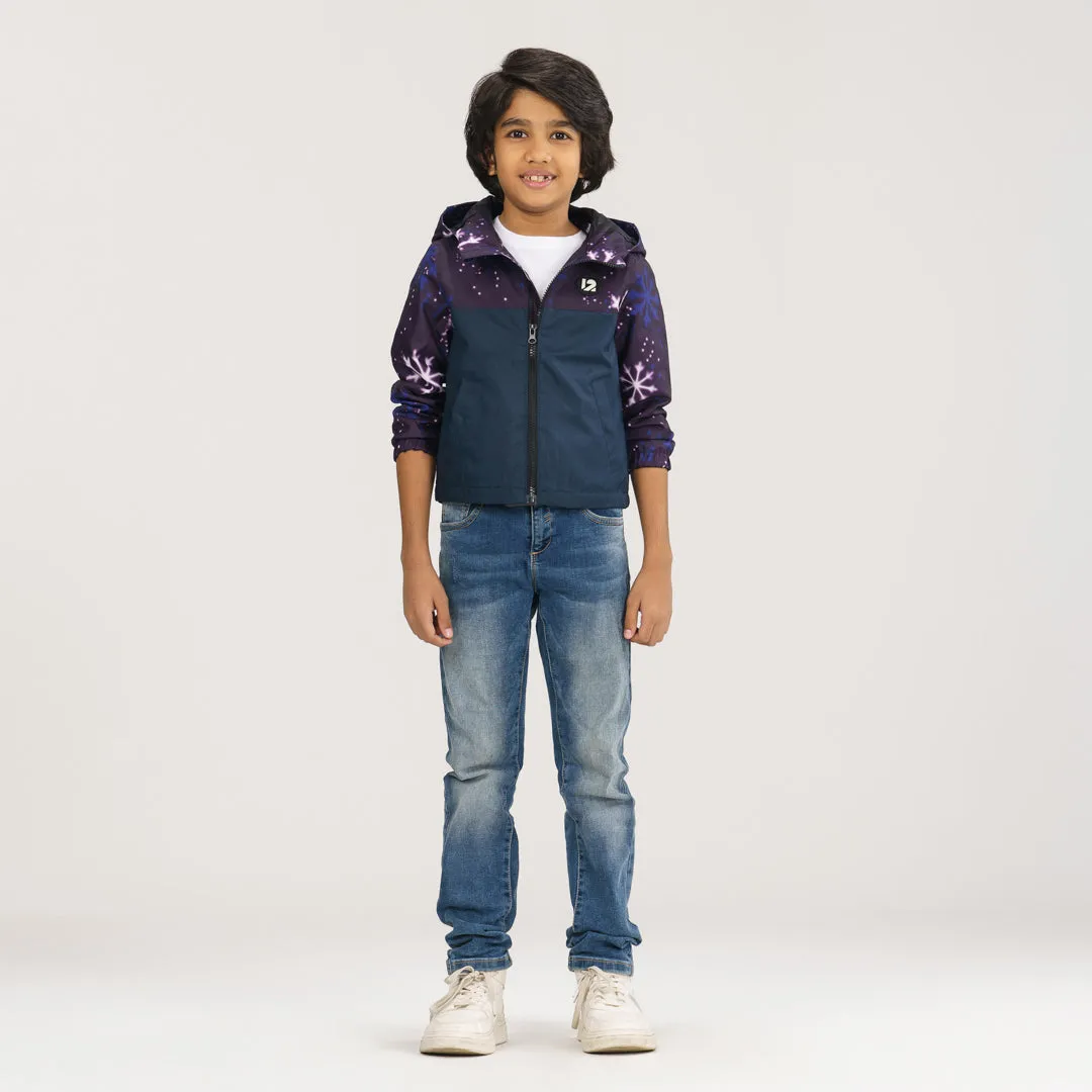 Boys Navy Blue Windbreaker