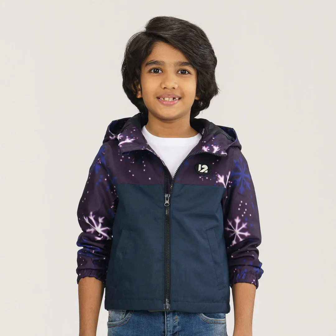 Boys Navy Blue Windbreaker