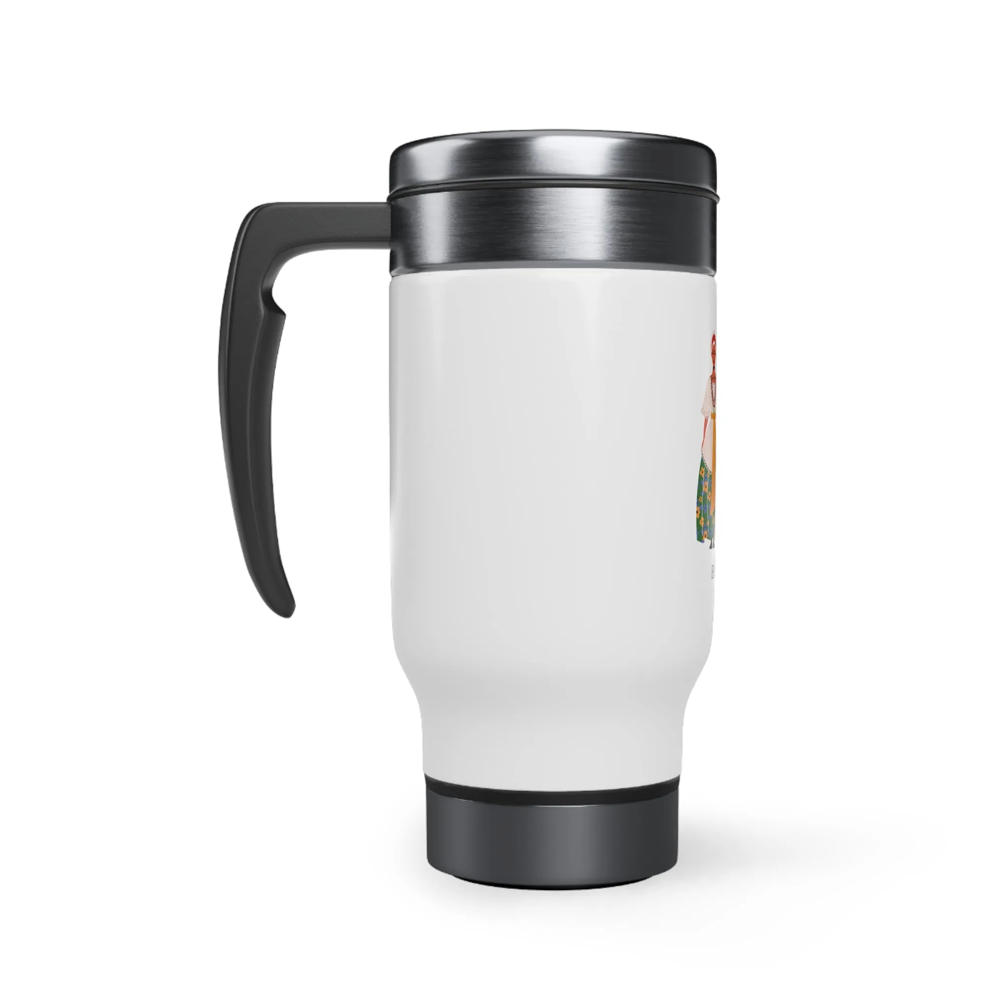 Brazil Stainless Steel Travel Mug with Handle, 14oz