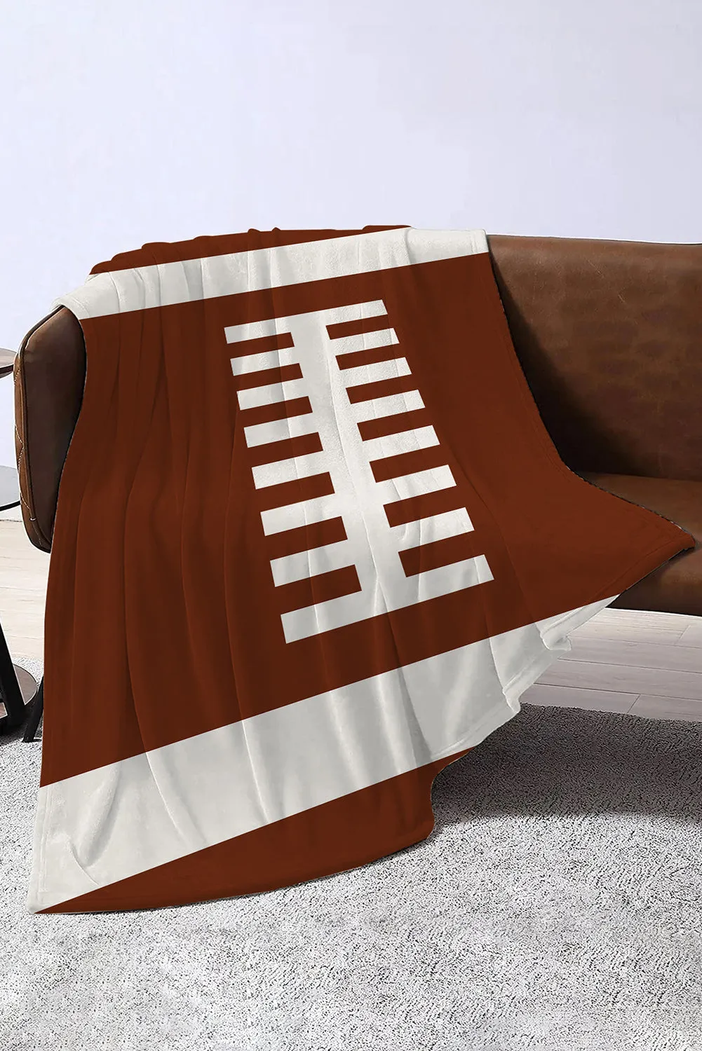 Bright White Ball Game Fashion Fleece Blanket 130*150cm