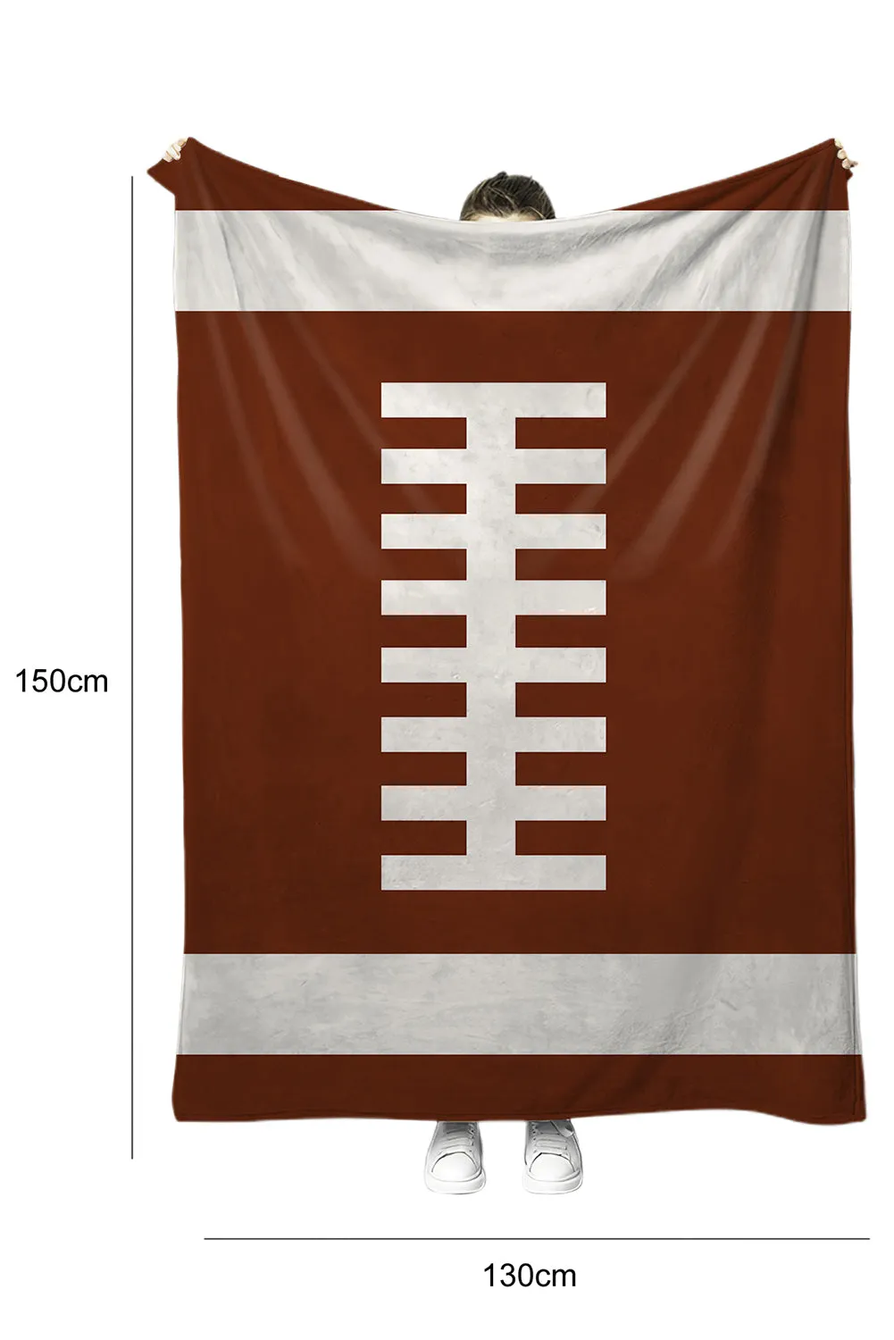 Bright White Ball Game Fashion Fleece Blanket 130*150cm
