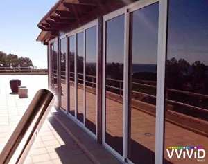 Bronze One-Way Mirror Finish Window Privacy Vinyl