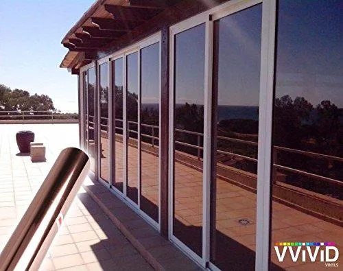 Bronze One-Way Mirror Finish Window Privacy Vinyl