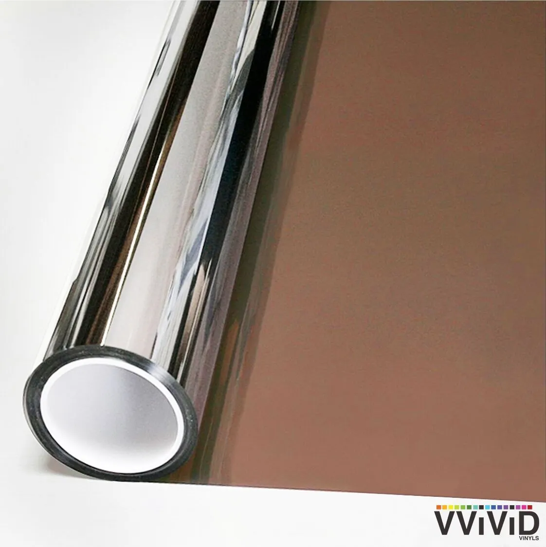 Bronze One-Way Mirror Finish Window Privacy Vinyl