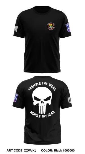 C Co, 2 BN, 503rd  Store 1 Core Men's SS Performance Tee - XXWaKJ