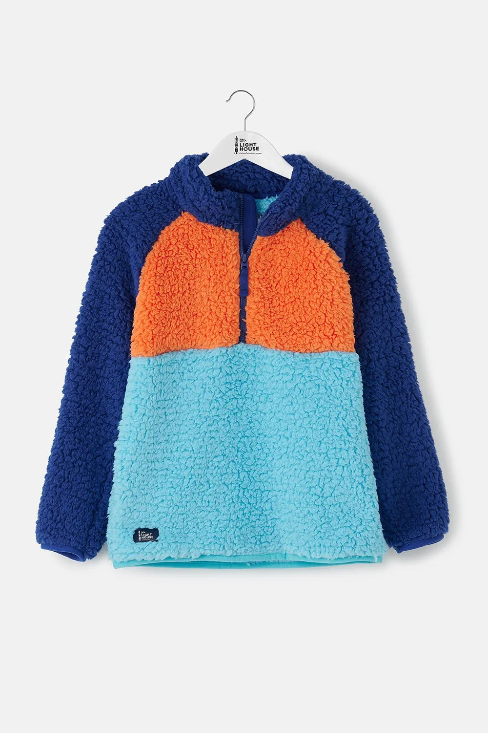 Caden Fleece - Navy Blue Orange