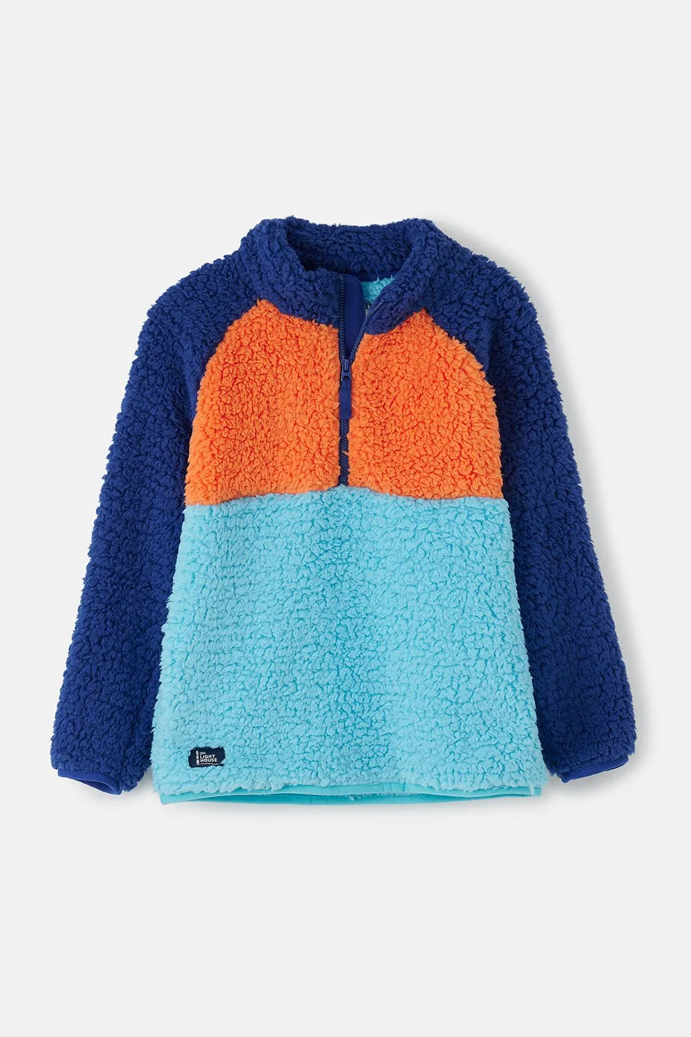 Caden Fleece - Navy Blue Orange
