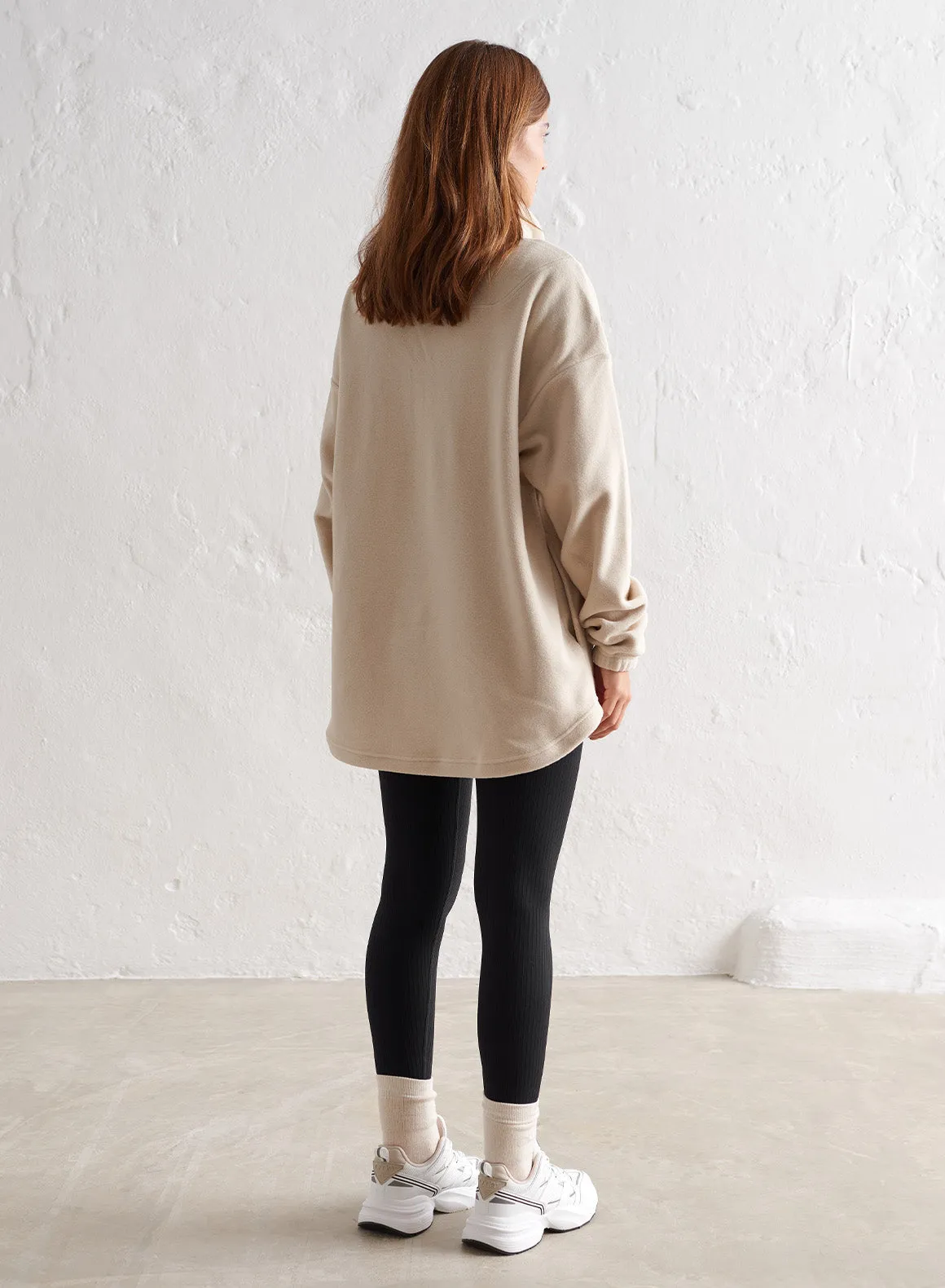 Café Au Lait Fleece Half Zip