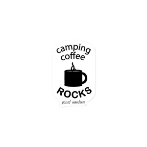 Camping Coffee ROCKS Sticker