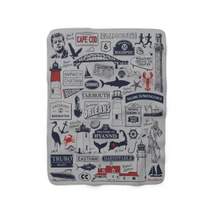 Cape Cod Tourist Attraction Sherpa Fleece Blanket