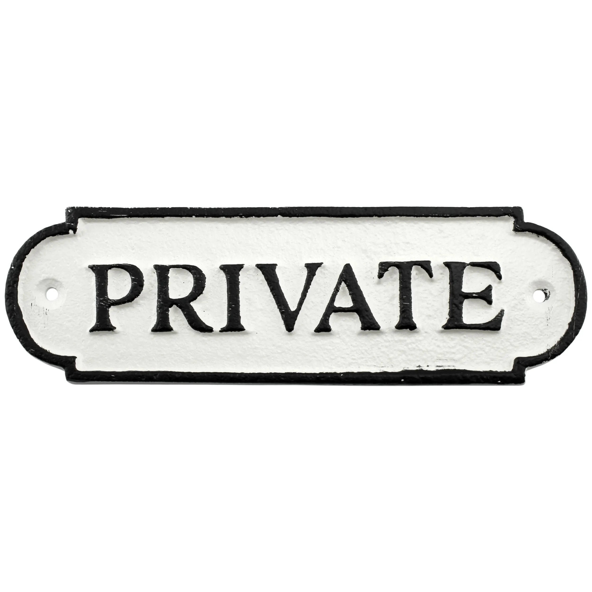 Cast Iron Private Signs (Case of 48)