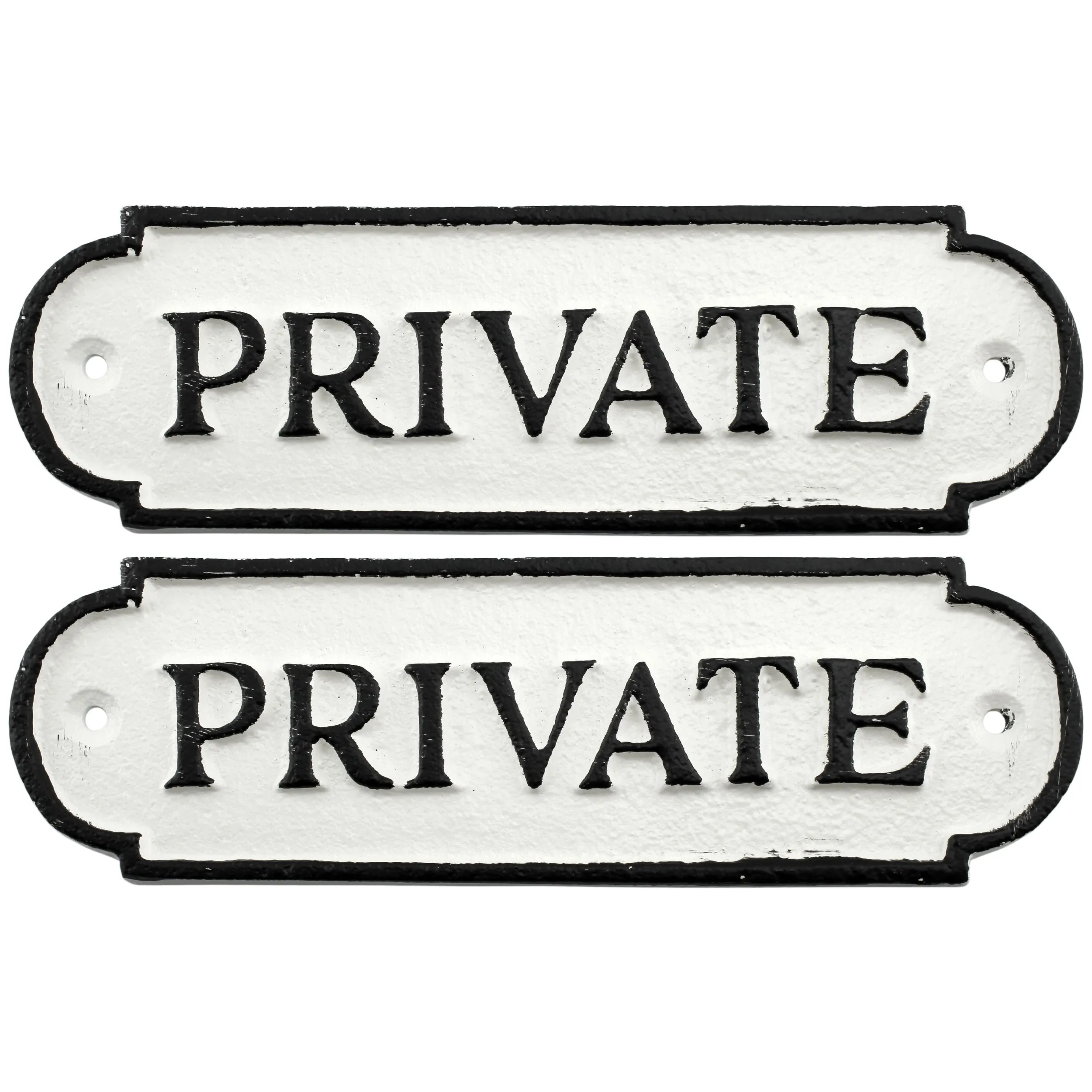 Cast Iron Private Signs (Case of 48)