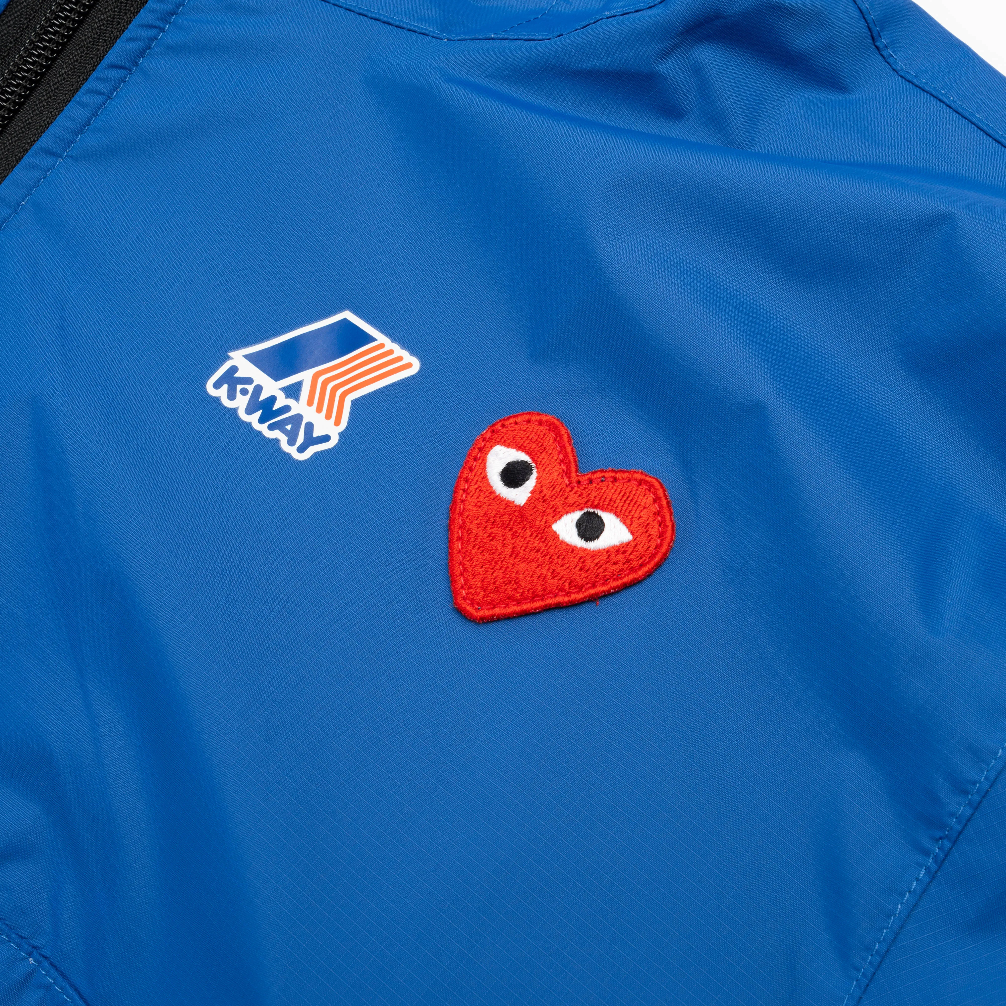 CDG Play K-Way Le Vrai 3.0 Leon Jacket AZ-J052-051-2 Blue