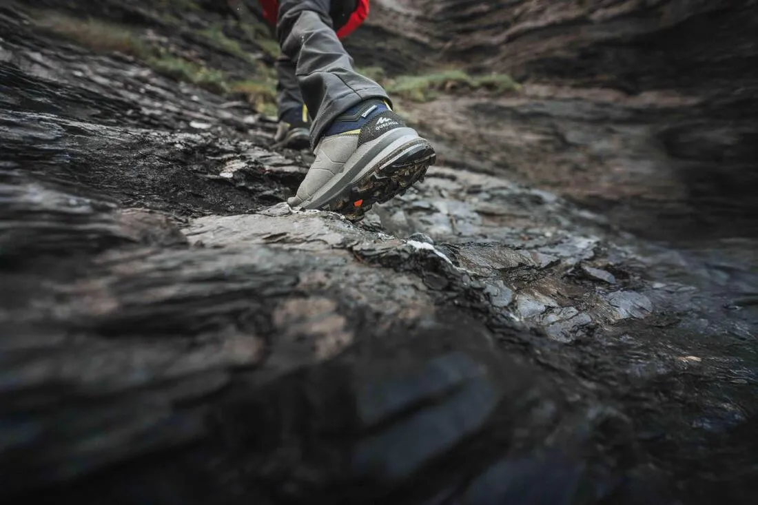 Chaussures hautes enfant imperméables de randonnée montagne - MH500 28-39