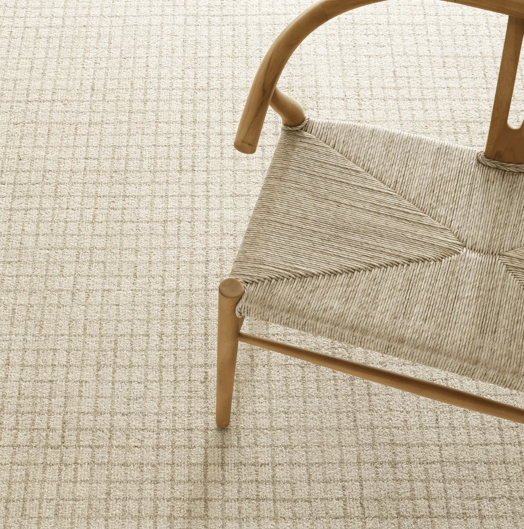 Conall Hand Micro Hooked Wool Rug - Natural