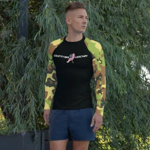 CountriesHockey Men's Compression Long Sleeve Camo Shirt | American Made | America (USA) Series