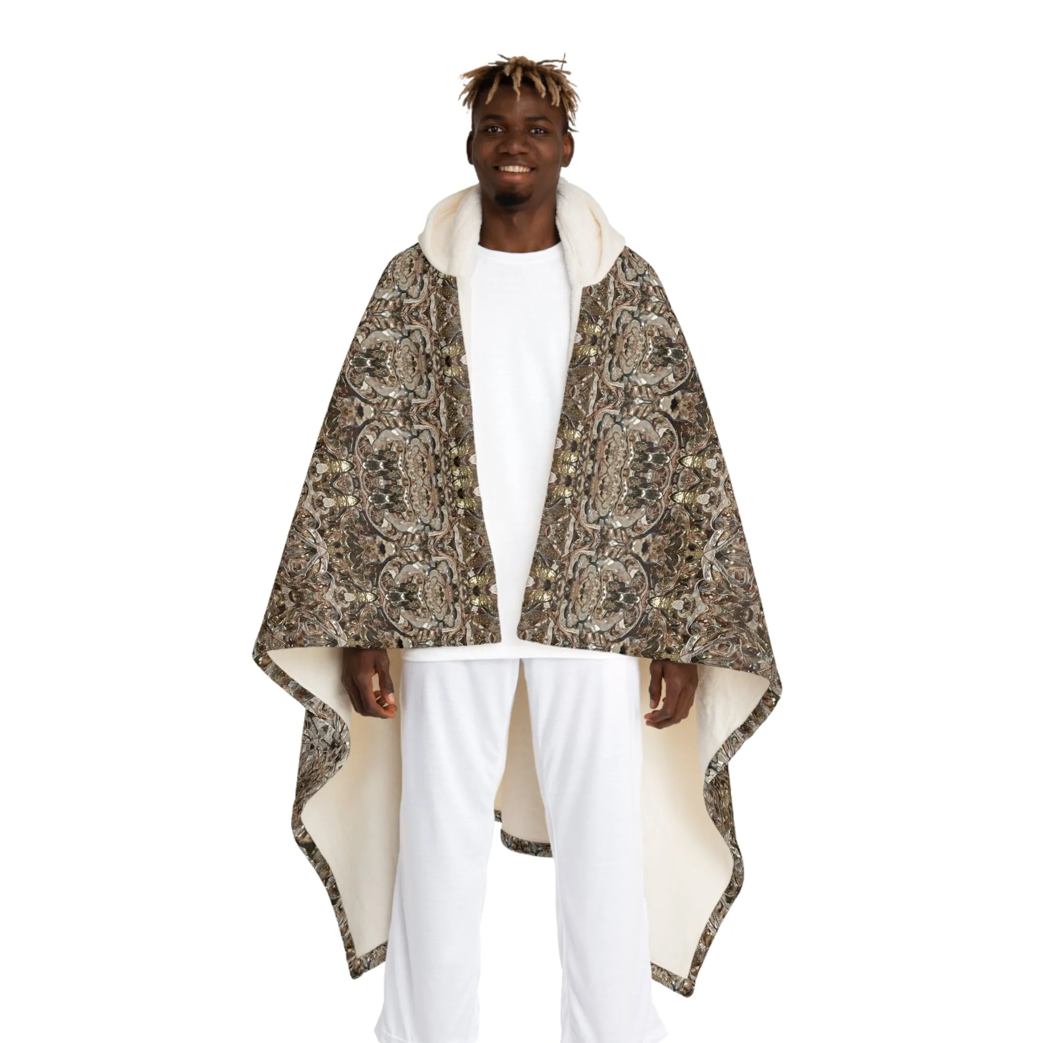 Cream Hooded Sherpa Fleece Blanket (Samhain Dream Thaw 5 of 15 Quinque ex Quindecim) RJSTHw2023 RJS