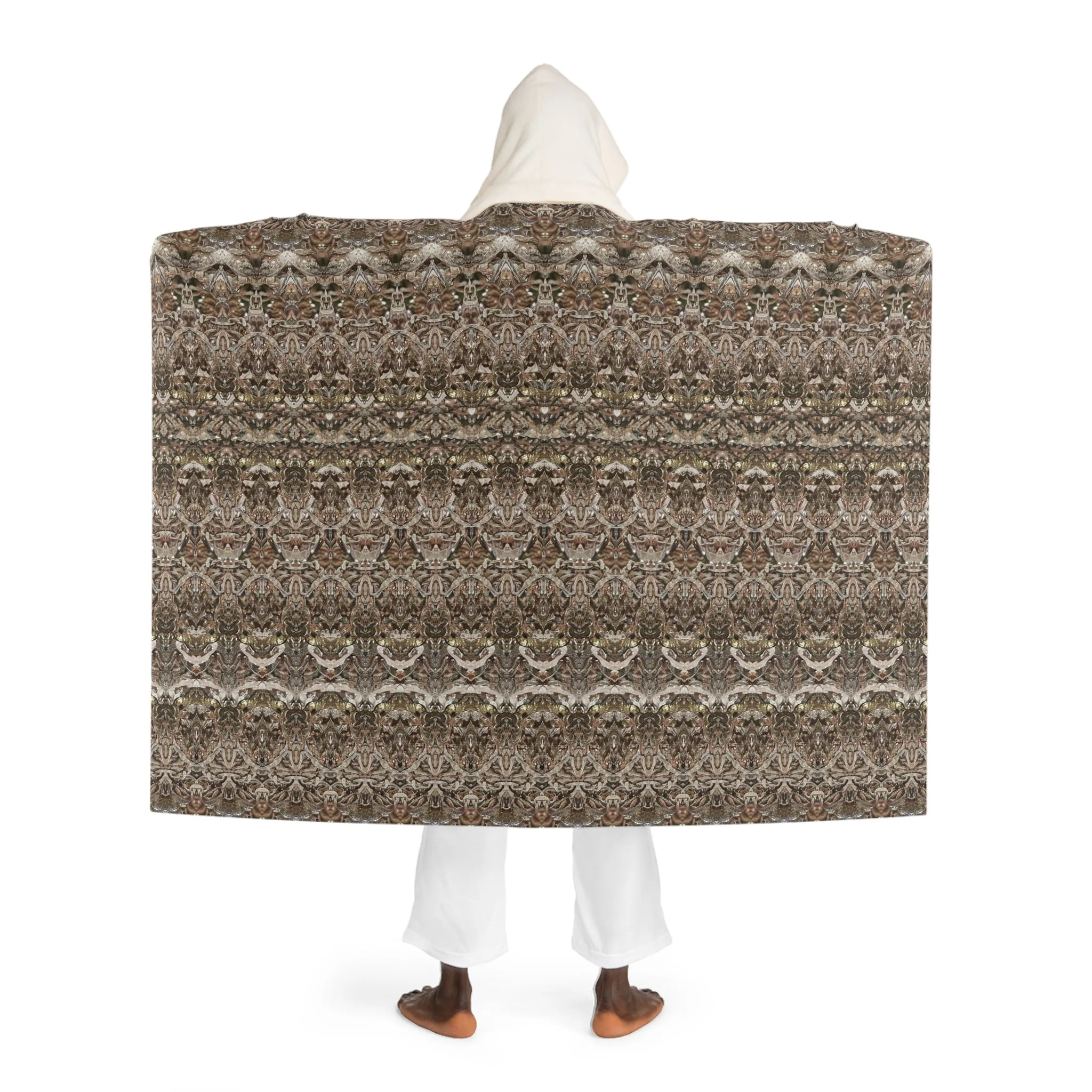 Cream Hooded Sherpa Fleece Blanket (Samhain Dream Thaw 9 of 15 Novem ex Quindecim) RJSTHw2023 RJS