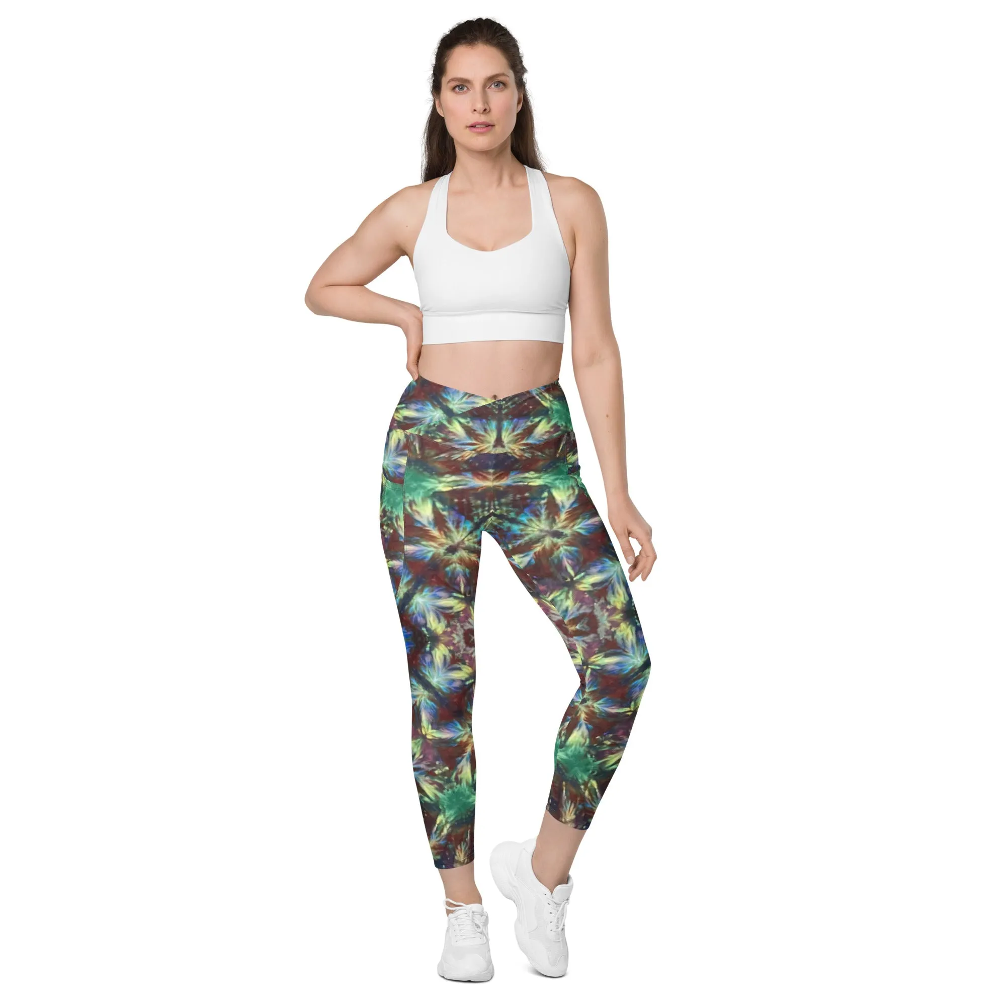 Crossover Leggings With Pockets