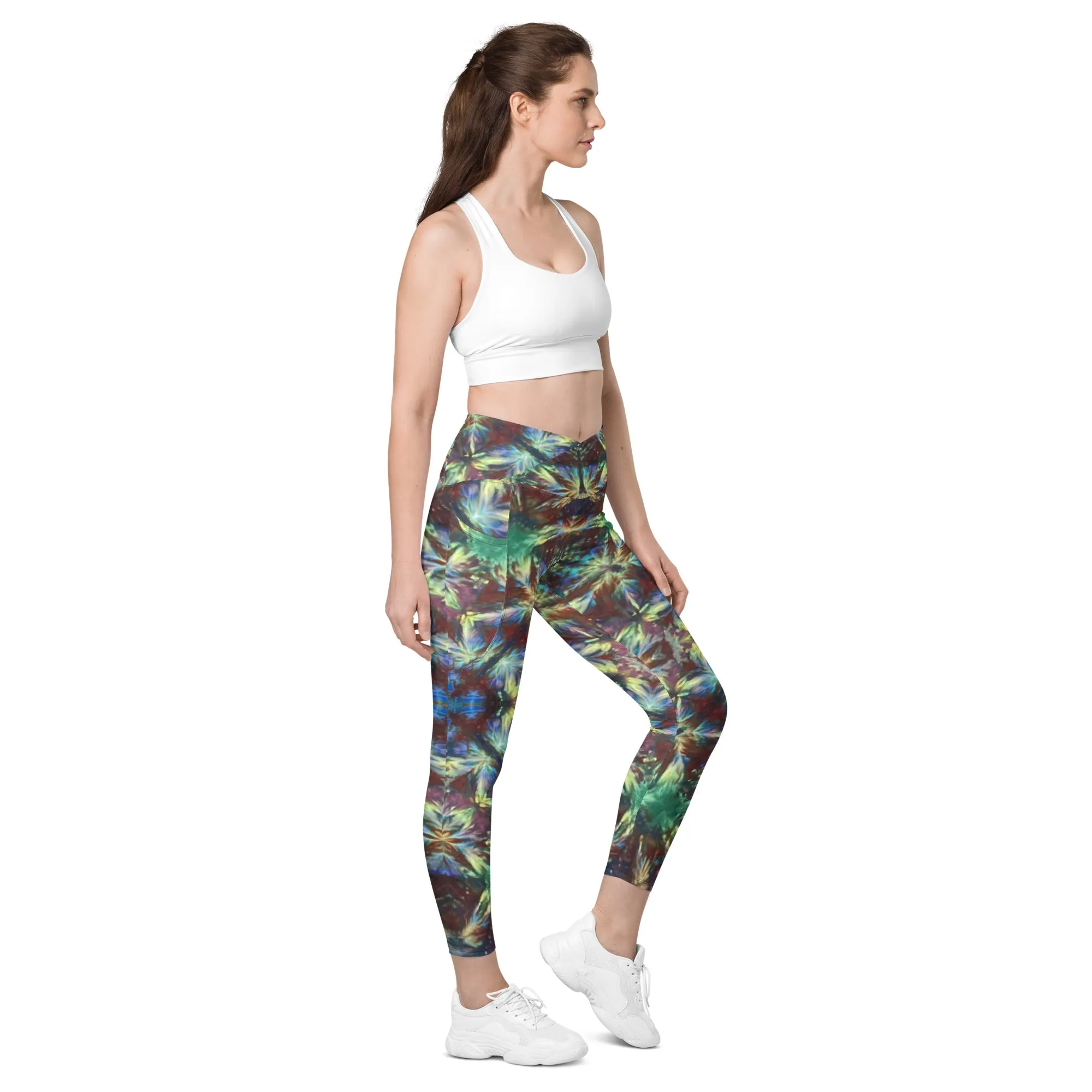 Crossover Leggings With Pockets