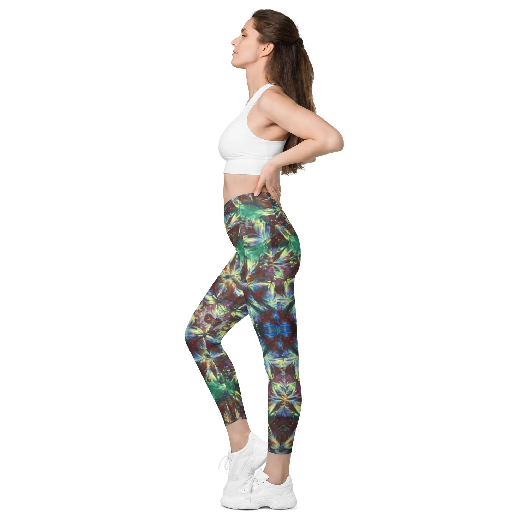 Crossover Leggings With Pockets