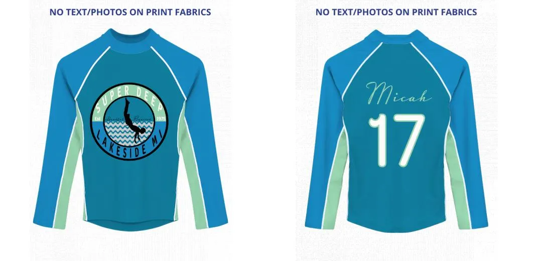 Custom Rash Guard (Kids, Women, Men) Long Sleeve