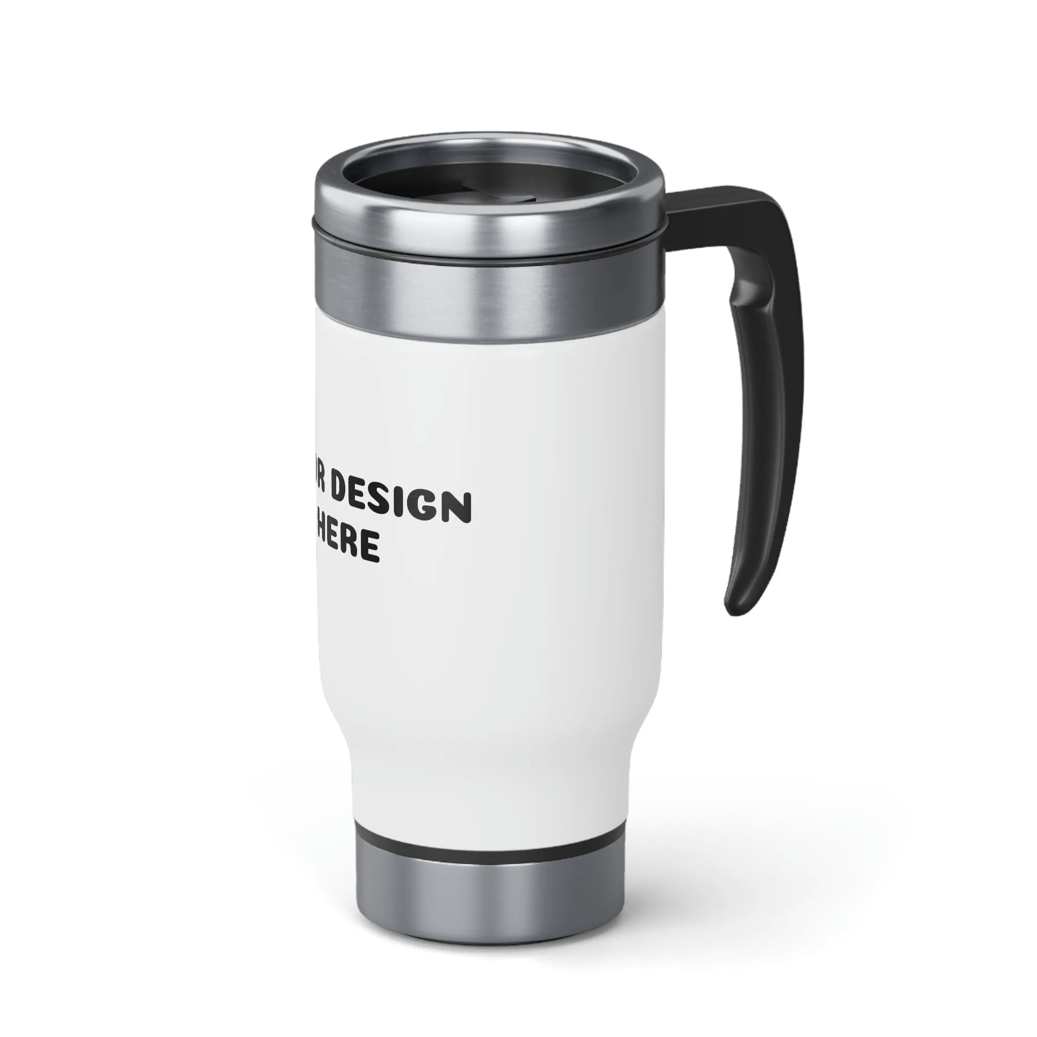Customize Stainless Steel Travel Mug with Handle, 14oz
