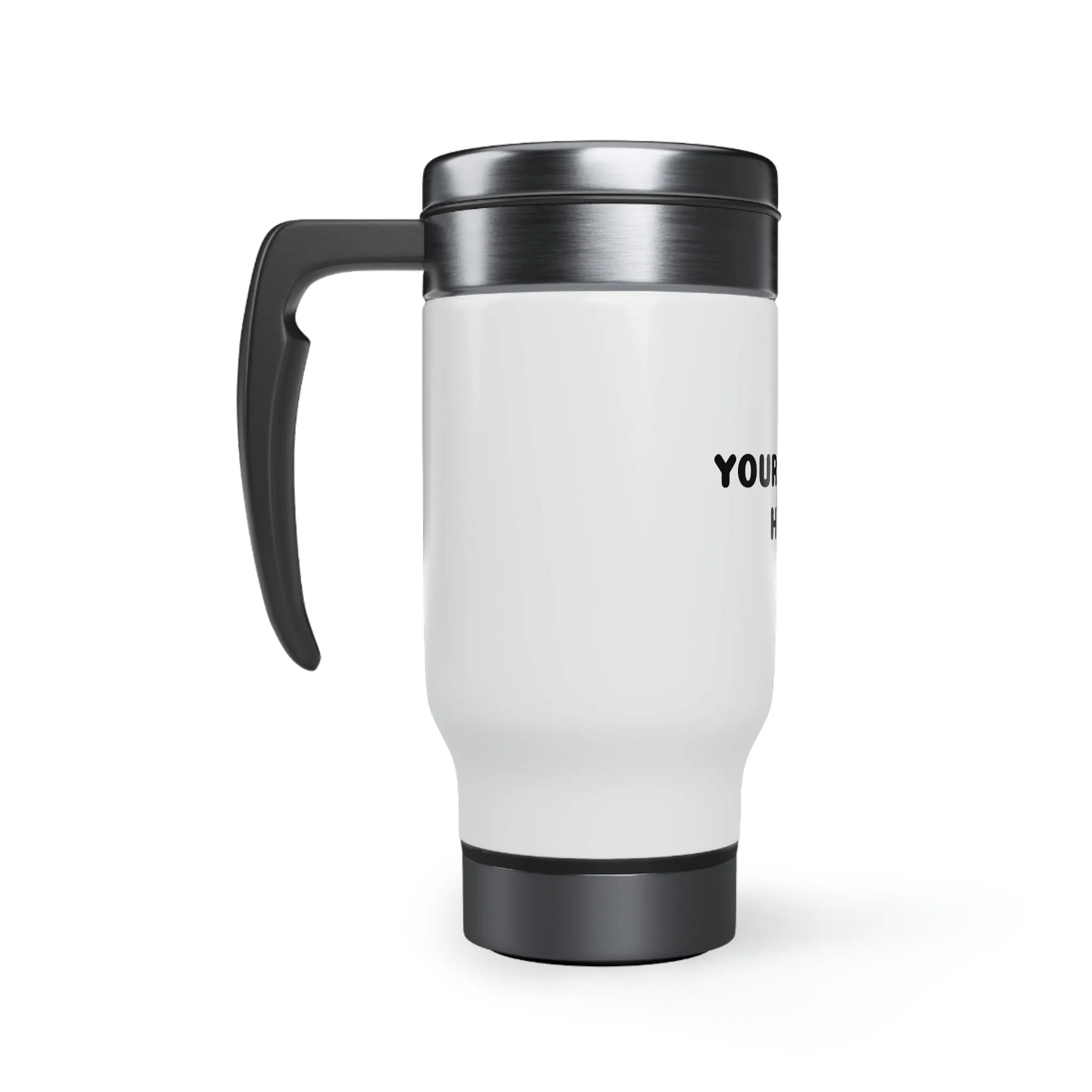 Customize Stainless Steel Travel Mug with Handle, 14oz