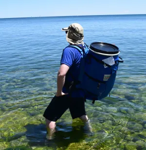 Darrell's Barrels 60L Canoe Barrel   Granite Gear Vapor Flatbed Canoe 60L Barrel Harness  Combo