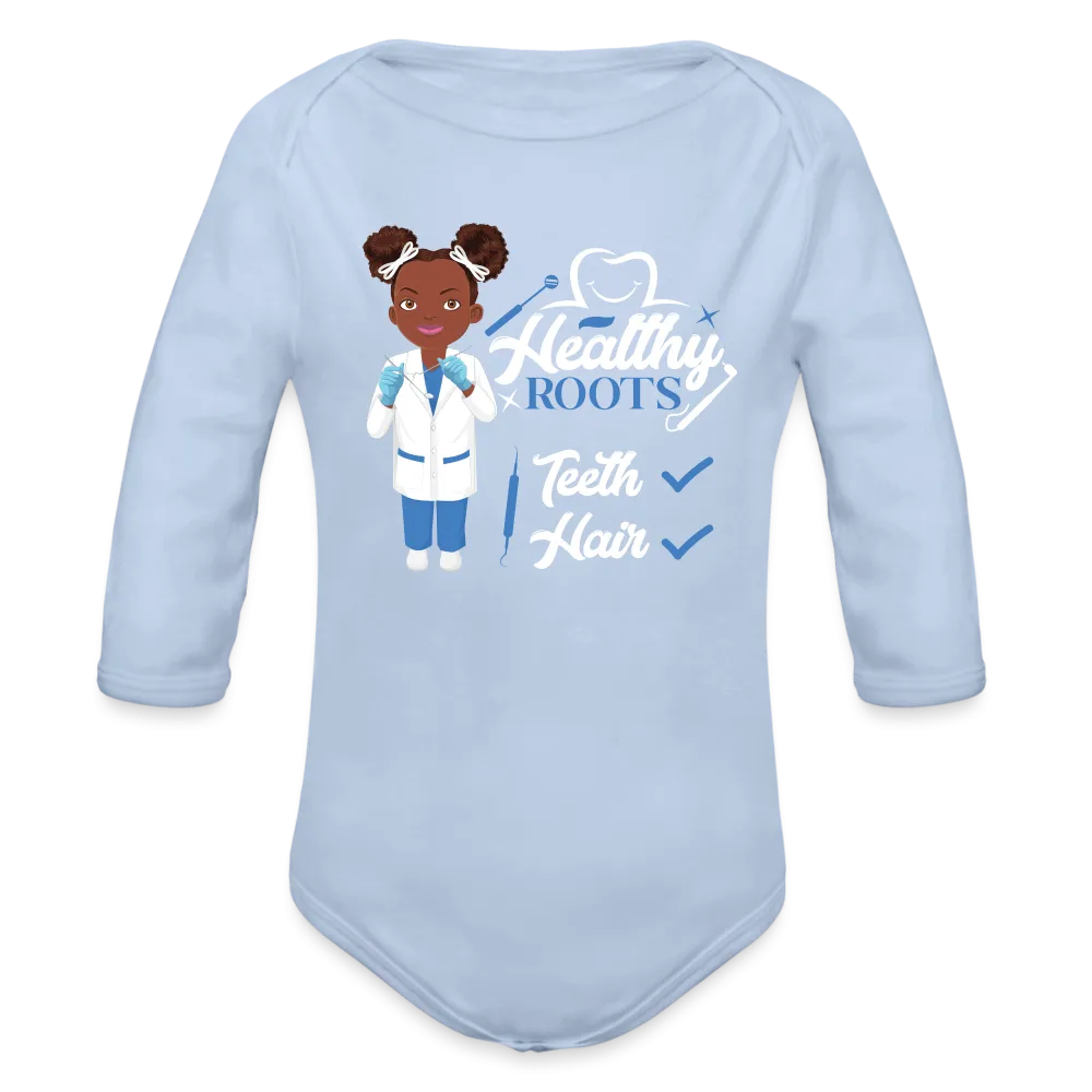 Dentist Organic Long Sleeve Baby Bodysuit